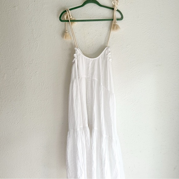 J. Crew Tiered rope-tie sundress Cotton Sz L/XL Vacation Resort - Picture 5 of 8